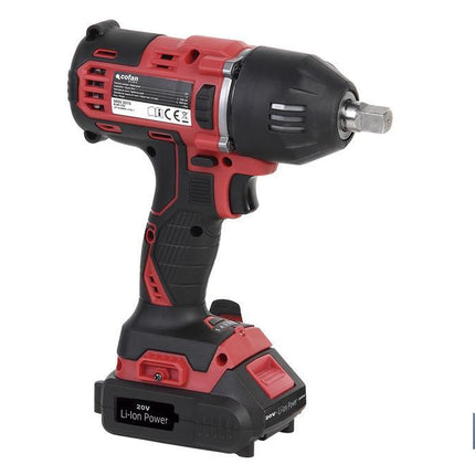 Pistola de impacto 1/2 a Batería | Batería de 20V + Cargador incluidos
