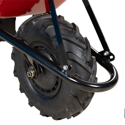Carretilla de obra eléctrica a batería 20 V | Carga máxima de 260 kg | Motor de 500 W, batería Li-Ion 20 V 6.0 Ah