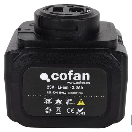 Batería Recargable para Tijeras de Podar | Potencia: 25 V 2.0 Ah