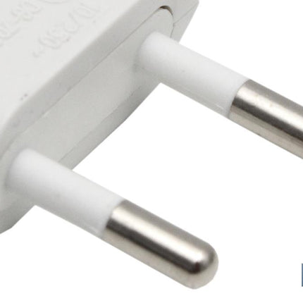 Clavija Bipolar de espiga | 10 A - 250 V | Color Blanco