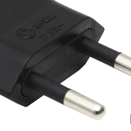 Clavija Bipolar de espiga | 10A - 250V | Color Negro