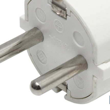Clavija Bipolar Schuko | 16 A - 250 V | Color Blanco