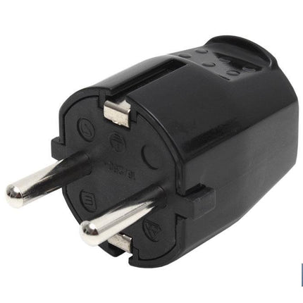 Clavija Bipolar Schuko | 16 A - 250 V | Color Negro