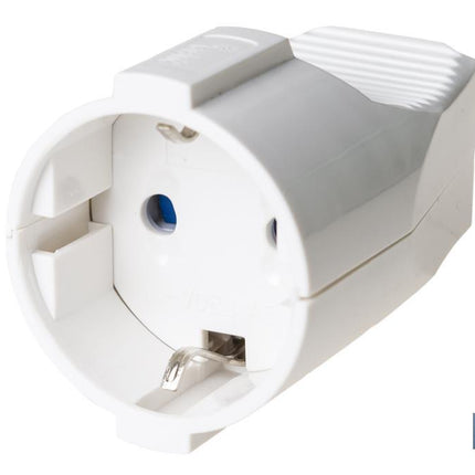 Base móvil enchufe bipolar | Color blanco | 16 A - 250 V