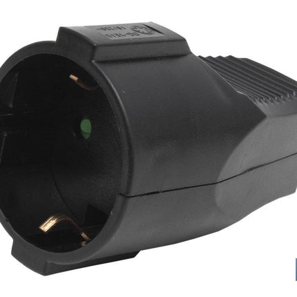 Base móvil enchufe bipolar | Color negro | 16 A - 250 V