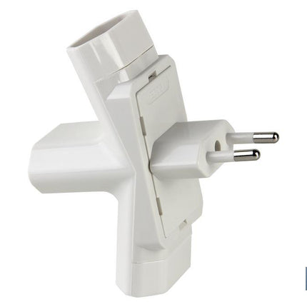 Adaptador Multivía Triple | Tipo Espiga | 3 vías | 10 A - 250 V