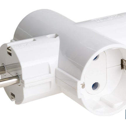 Adaptador triple Schuko 2P+T | Color Blanco | 16 A - 250 V