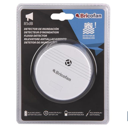 Detector de inundación con alarma de sonido | Tamaño Ø80 mm | Incluye pilas