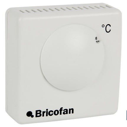 Termostato para calefacción analógico | Regulación de temperatura manual | Medidas 100 x 80 x 40 mm