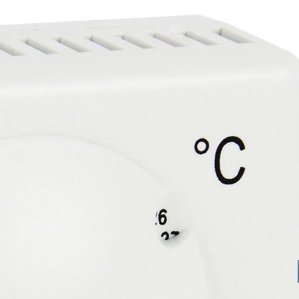 Termostato para calefacción analógico | Regulación de temperatura manual | Medidas 100 x 80 x 40 mm