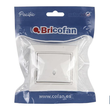Pulsador de empotrar | Modelo Pacific | 10 A - 250 V | Color blanco
