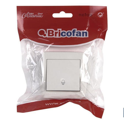 Pulsador de Campana de superficie | Modelo Atlantis | Color blanco | 10 A - 250 V