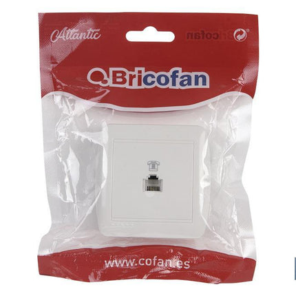 Base para Teléfono RJ11 de superficie | Modelo Atlantis | Color blanco | 10 A - 250 V
