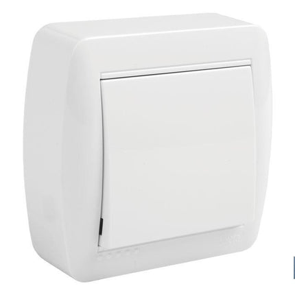 Conmutador de cruce | Mecanismo de superficie | Color blanco 10 A - 250 V
