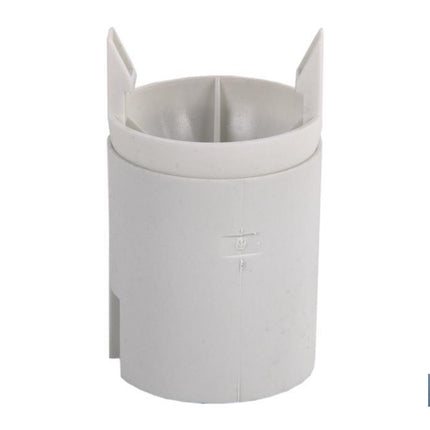 Portalámparas para obra E-27 | Material de resina termoestable color blanco | 4 A - 250 V