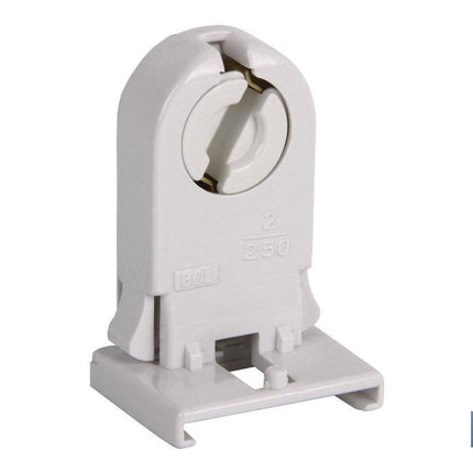 Portalámparas para tubos fluorescentes | Embornamiento rápido | Color blanco 2 A - 250 V