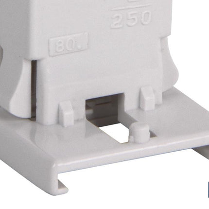 Portalámparas para tubos fluorescentes | Embornamiento rápido | Color blanco 2 A - 250 V