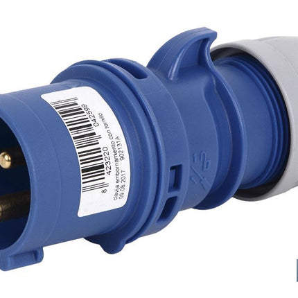 Clavija industrial móvil | Grado de protección IP 44 | Embornamiento con tornillos