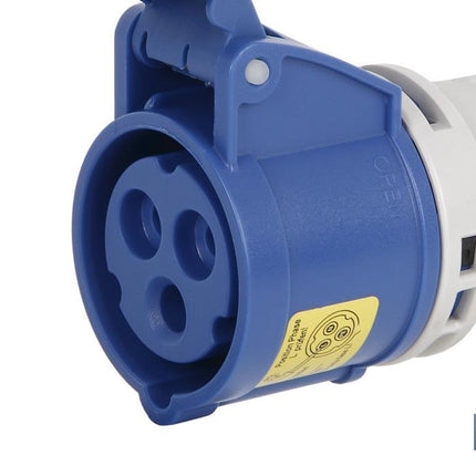 Adaptador bipolar de conversión | Grado de protección IP 44 | Clavija Schuko 2 P + T | 16 A