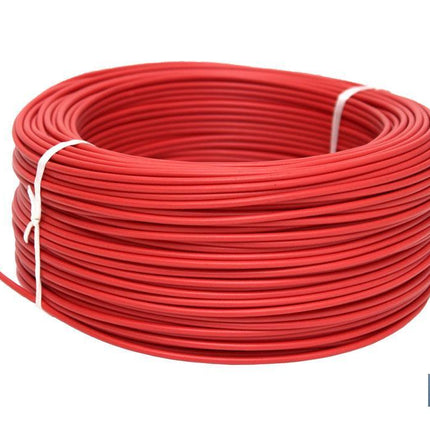 Rollo Cable Eléctrico de 100 m | H07V-K | Sección 1 x 1,5 mm2 | Color rojo