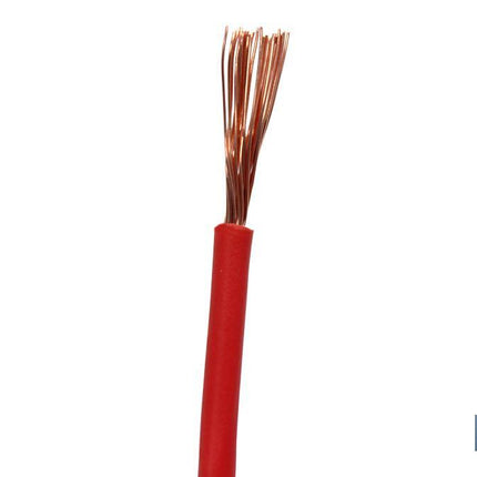 Rollo Cable Eléctrico de 100 m | H07V-K | Sección 1 x 1,5 mm2 | Color rojo