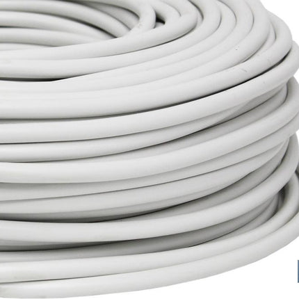 Rollo Cable Eléctrico de 100 m | PVC H05VV-F | Sección 3 x 1 mm2 | Color Blanco