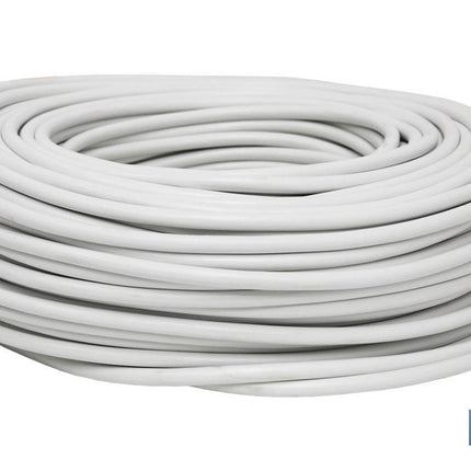 Rollo Cable Eléctrico de 100 m | PVC H05VV-F | Sección 3 x 1,5 mm2 | Color Blanco