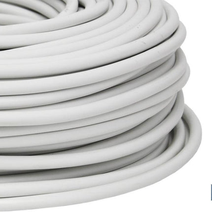 Rollo Cable Eléctrico de 100 m | PVC H05VV-F | Sección 3 x 1,5 mm2 | Color Blanco