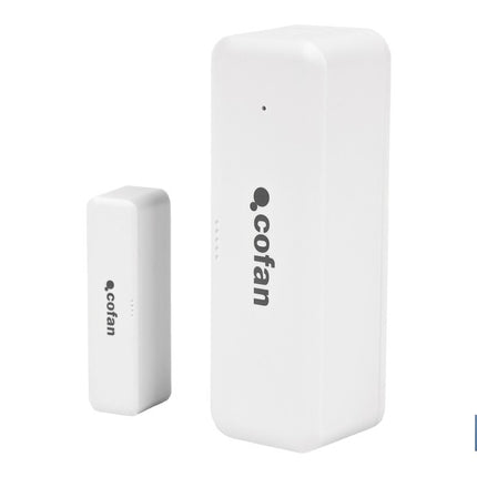 Sensor inteligente para puertas y ventanas | Conexión WiFi y Bluetooth | Funciona con aplicación Smart Life o Tuya | Compatible con Alexa y Google | Protección antirrobo