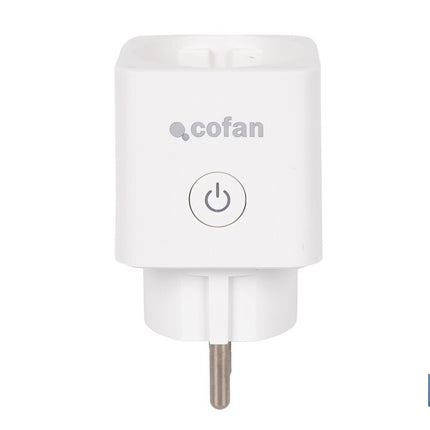 Enchufe inteligente con conexión WiFi y Bluetooth | Aplicación Smart Life o Tuya | Compatible con Alexa y Google | Control remoto | Con protección infantil