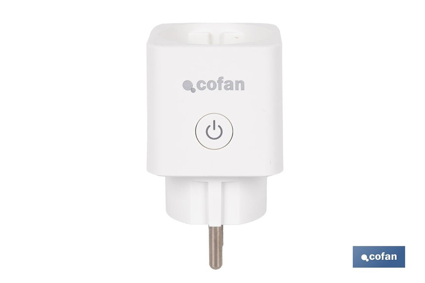 Enchufe inteligente con conexión WiFi y Bluetooth | Aplicación Smart Life o Tuya | Compatible con Alexa y Google | Control remoto | Con protección infantil