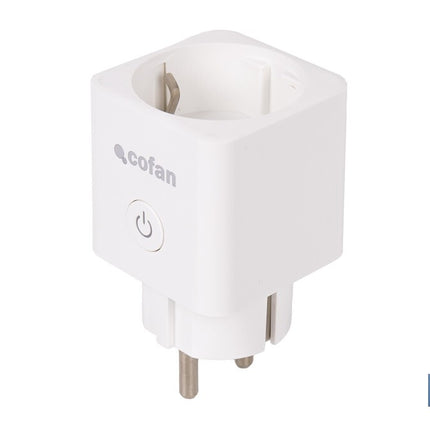 Enchufe inteligente con conexión WiFi y Bluetooth | Aplicación Smart Life o Tuya | Compatible con Alexa y Google | Control remoto | Con protección infantil