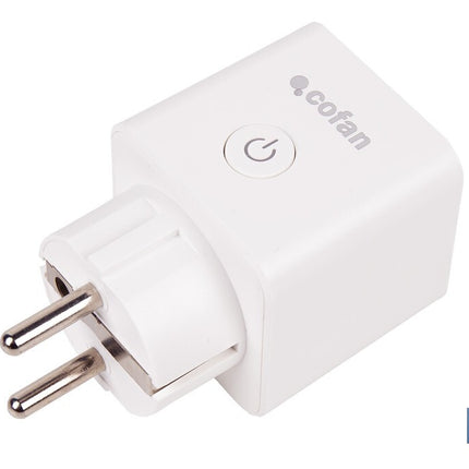 Enchufe inteligente con conexión WiFi y Bluetooth | Aplicación Smart Life o Tuya | Compatible con Alexa y Google | Control remoto | Con protección infantil