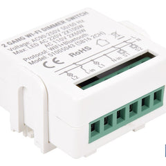 Relé regulador de intensidad individual inteligente | Control de intensidad desde la app | Conectividad WiFi 2.4 GHz | Aplicación Smart Life o Tuya | Para luces led, incandescentes y halógenas | Compatible con Alexa y Google
