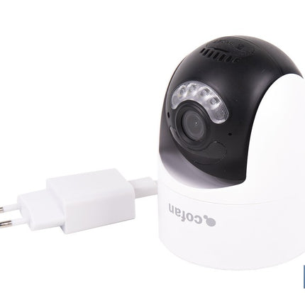 Cámara de seguridad inteligente con WiFi | Con control remoto, audio bidireccional y amplio ángulo de visión