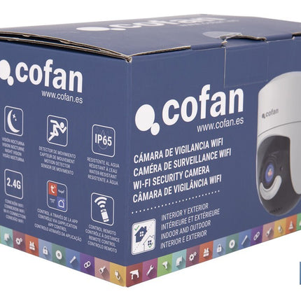Cámara de seguridad inteligente con WiFi | Con control remoto, audio bidireccional y amplio ángulo de visión