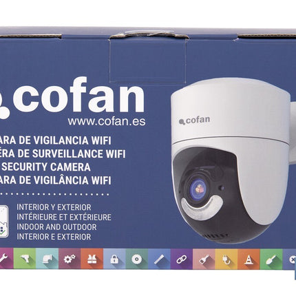 Cámara de seguridad inteligente con WiFi | Con control remoto, audio bidireccional y amplio ángulo de visión