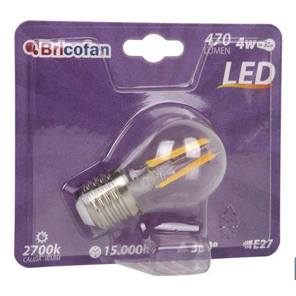 Bombilla Led Esférica Filamento E27