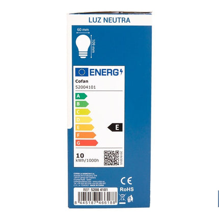 Pack de 3 bombillas LED classic E27 de luz neutra 4000K Potencia 9,5 W y 1055 lúmenes | Ahorro de energía y larga duración 15.000 h de vida