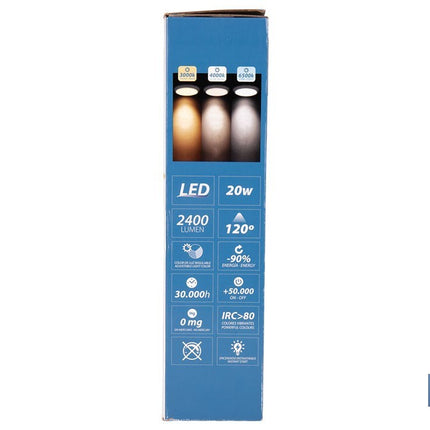 Plafón LED de 20 W y 2400 lúmenes, con 3 CCT ajustables, ahorro de energía y larga duración