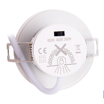 Downlight LED estanco 6 W 600 lúmenes | Con 3 CCT, ahorro de energía y larga duración | IP65 resistente al agua y polvo