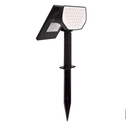 Pack de 4 apliques solares LED con sensor | Instalación en pared o suelo | Dos modos de iluminación | 3000 K, batería 3,7 V, 1500 mAh