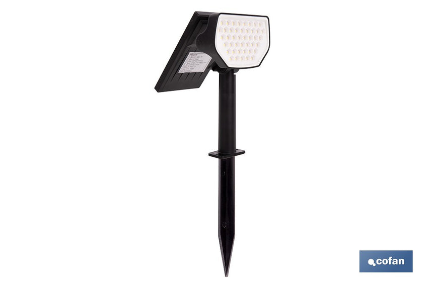 Pack de 4 apliques solares LED con sensor | Instalación en pared o suelo | Dos modos de iluminación | 3000 K, batería 3,7 V, 1500 mAh