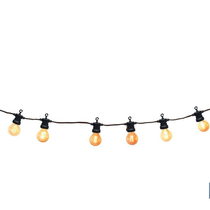 Guirnalda de bombillas LED solares | 10 bombillas A19 con panel solar | Luz cálida 2700 K, batería 120 mAh