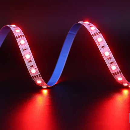 Tira de luz LED con mando a distancia | Iluminación LED RGB 12 V, IP65 con controlador y adaptador | Longitud: 3 metros