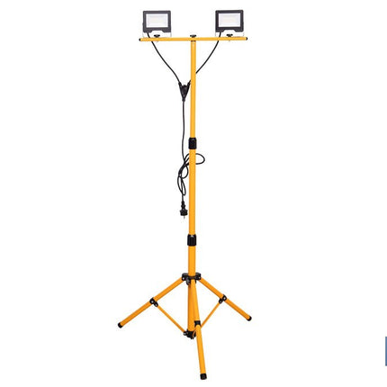 Trípode telescópico con 2 proyectores LED | 20 W, 3600 lm, protección IP65 | Cable de 1,5 m con enchufe europeo