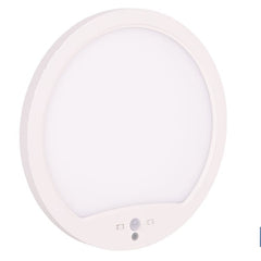 Downlight de superficie 18 W redondo | Sensor de presencia y crepuscular | Diámetro: 230 mm