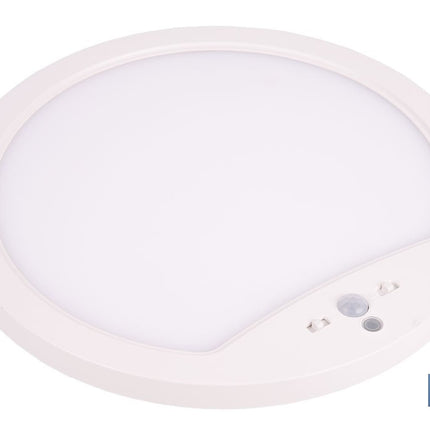 Downlight de superficie 18 W redondo | Sensor de presencia y crepuscular | Diámetro: 230 mm