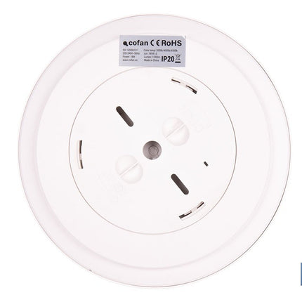 Downlight de superficie 18 W redondo | Sensor de presencia y crepuscular | Diámetro: 230 mm