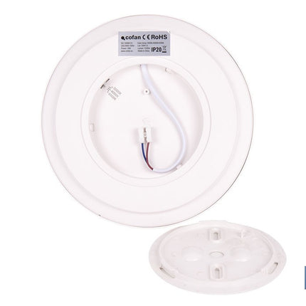 Downlight de superficie 18 W redondo | Sensor de presencia y crepuscular | Diámetro: 230 mm